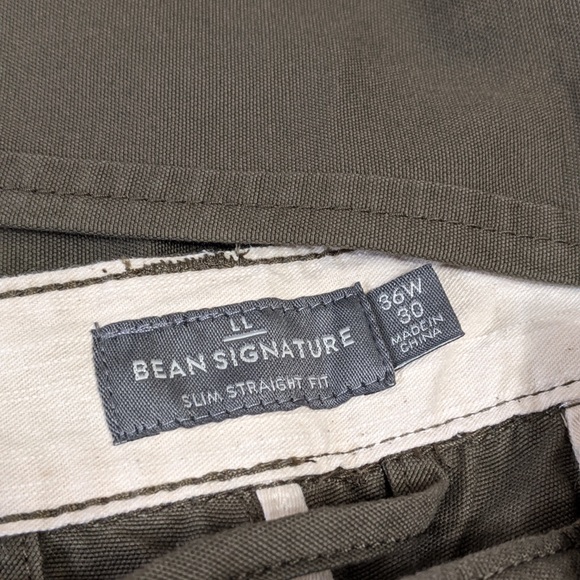 LL Bean Signature Washed Canvas Cloth Pants - Picture 8 of 14